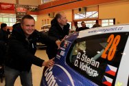 Rallye Český Krumlov: Technické přejímky, servis